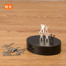 创意DIY磁力大力士小人成人拼装益智磁铁玩具积木减压磁雕塑减压