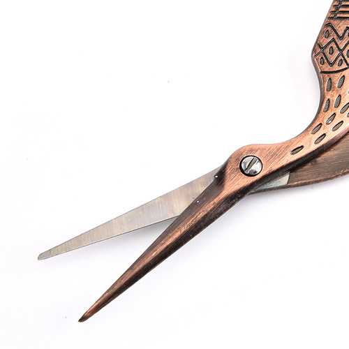 Crane scissors, stainless steel gold-plated crane scissors, vintage scissors, yarn scissors, tea scissors, cross stitch thread scissors