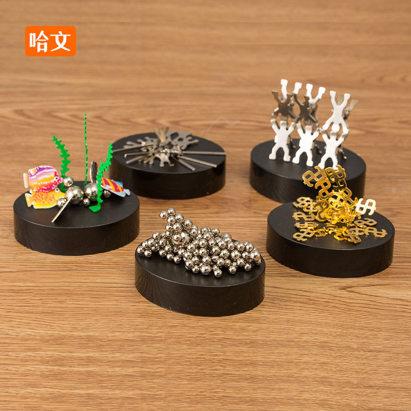 Creative and Interesting DIY Magnetic Sculpture to Relieve Stress and Boredom Adult Magnet Educational Toys Assembled Building Blocks Desktop Ornaments