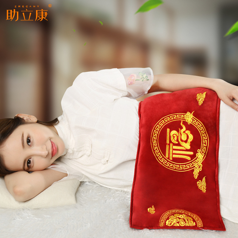 實力商家電加熱鹽袋源頭廠家定制艾灸暖宮理療鹽包海鹽粗鹽熱敷包