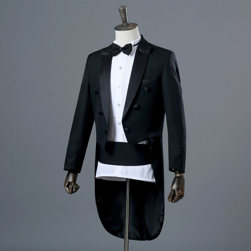 Men's Dress Tuxedo Magic Show Conductor Costume Bel Canto Singer Costume Jazz Suit Dance Competition Men's Dress Tuxedo Magic Show Conductor Costume Bel Canto Singer Costume Jazz Suit Dance Competition