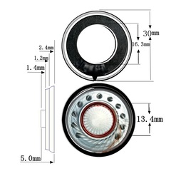 30mm waterproof Mylar ultra-thin 8 ohm 2W 0.5W iron shell security digital electronic device voice speaker speaker