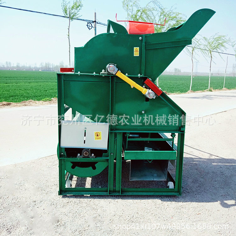 摘果机新款全喂入式干湿两用花生摘果机 自动装袋花生秧果分离机