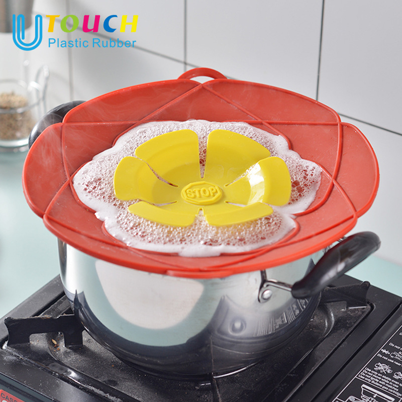 Spot 26cm high temperature resistant silicone anti-splash anti-boiling pattern anti-overflow cover kitchen household dustproof anti-pounce pot cover wholesale Spot 26cm high temperature resistant silicone anti-splash anti-boiling pattern anti-overflow cover kitchen household dustproof anti-pounce pot cover wholesale