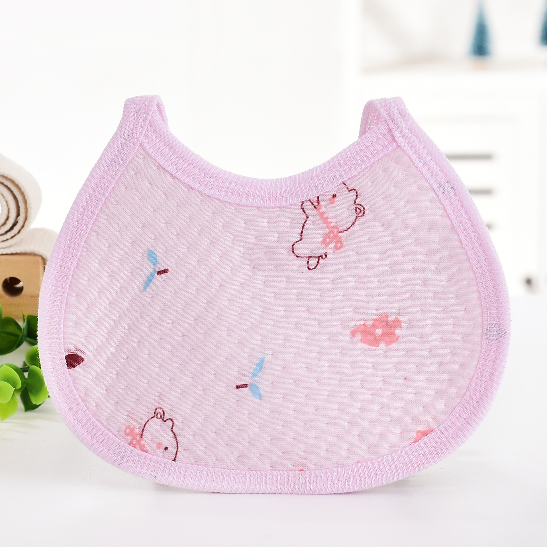 Babero de bebé masculino y femenino bebé algodón anti-sucio anti-incrustante Toalla de saliva cómodo absorbente Toalla de alimentación suministro directo de fábrica