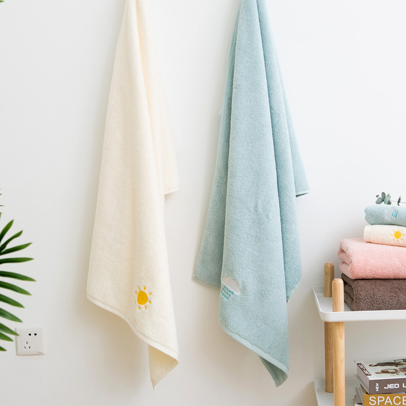 Towel Factory Direct pure cotton weather bath towel gift for free comfortable gentle absorbent thickened adult bath towel
