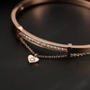 Matte starry sky, steel belt, fashionable watch, bracelet, set, 3 pieces