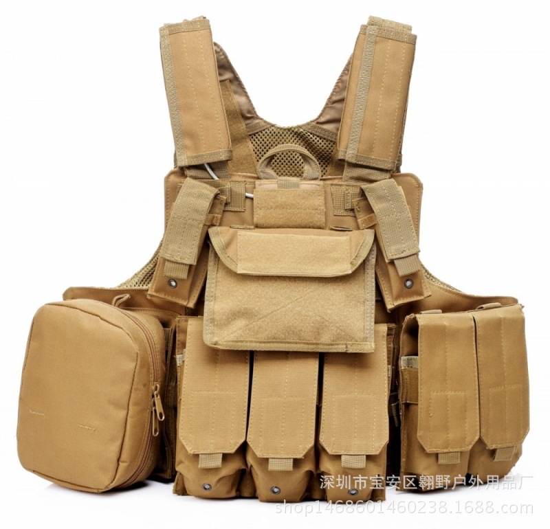 Camuflaje de alambre de acero fantasma chaleco táctico CS equipo de protección de campo módulo anfibio de combate de tropas especiales chaleco de guerra anti-japonesa