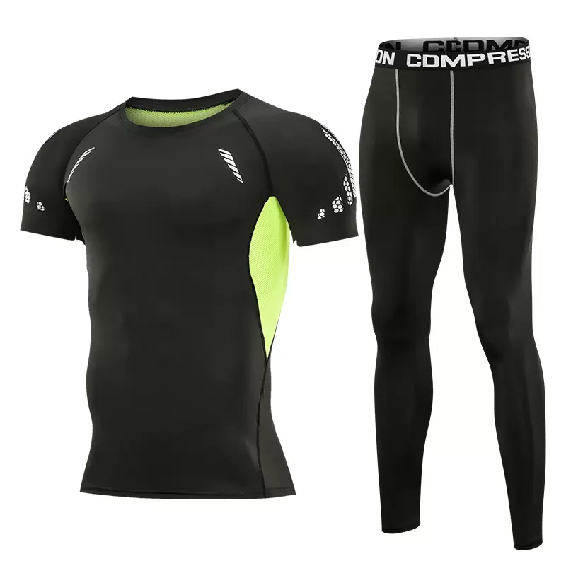 2021定制热卖印花网健身 跑步 打球户外运动吸汗排汗速干透气套装