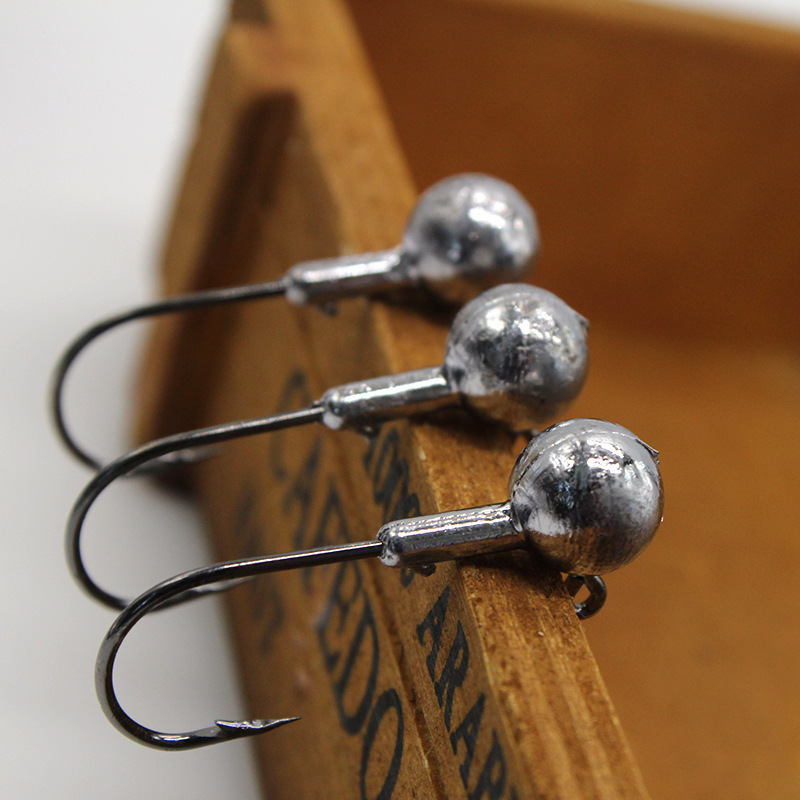 Nude color lead head hook sharp fishing hook Eagle mouth hook pointed Luya accessories Soft Bait hook natural color lead head hook bulk wholesale Nude color lead head hook sharp fishing hook Eagle mouth hook pointed Luya accessories Soft Bait hook natural color lead head hook bulk wholesale