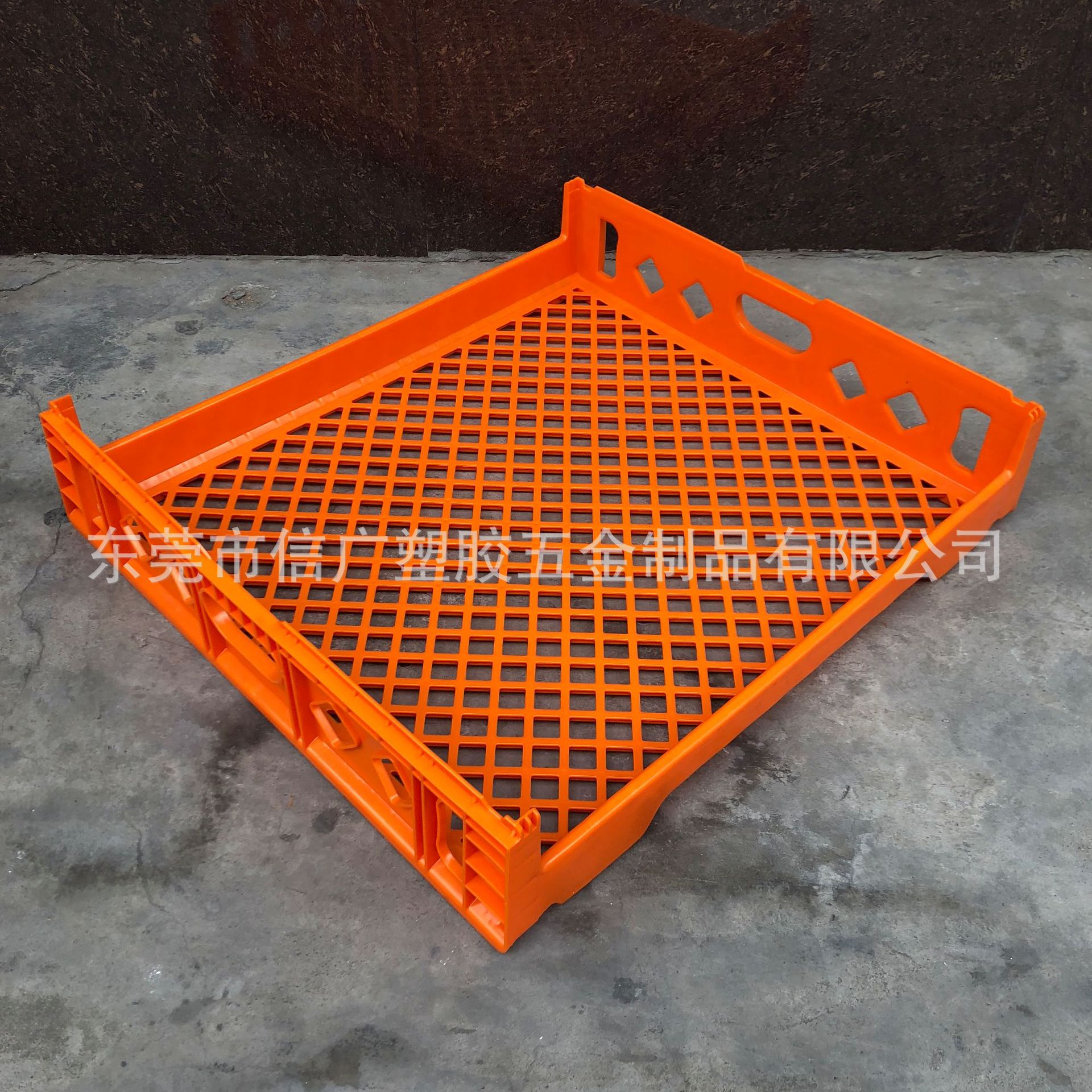 网格塑胶面包架 透气漏孔塑料面包箱 各种颜色新料食品塑料堆码架