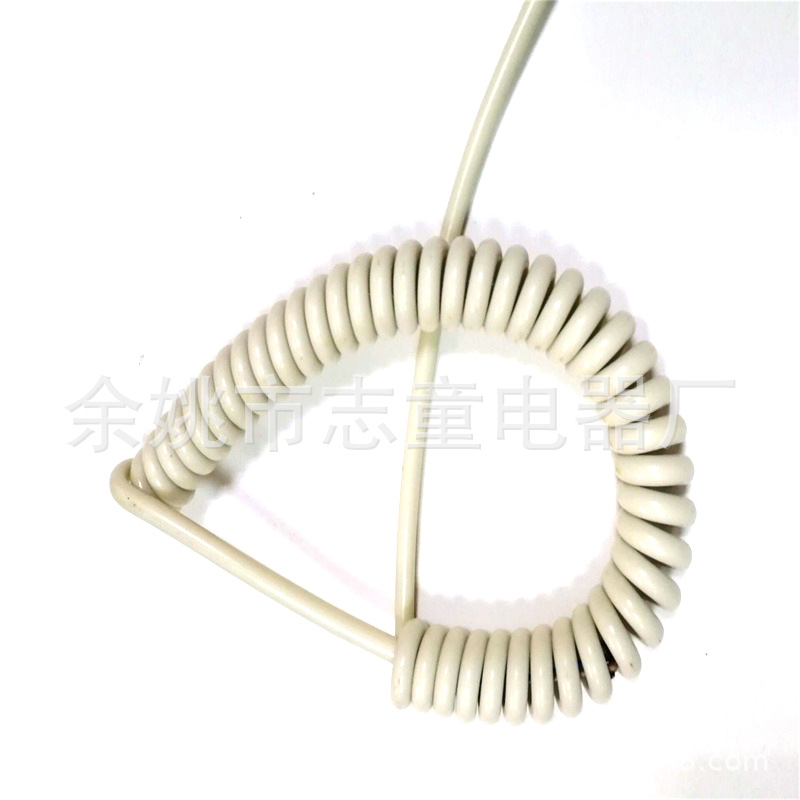 供螺旋欧标2芯弹弓线电机升降拉杆航空插2芯弹弓视频线可伸缩