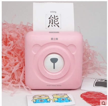 Nueva impresora fotográfica del teléfono móvil de Ai Li Xiong Bluetooth de la nueva pregunta incorrecta de la impresora termal de la etiqueta del diario