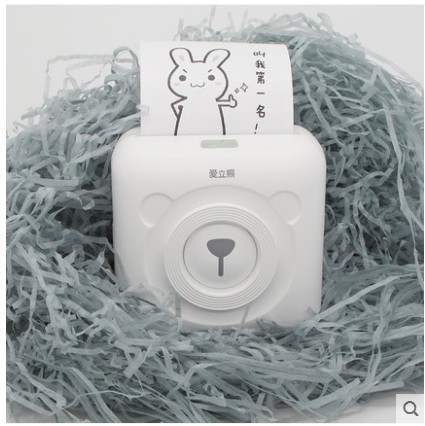 Nueva impresora fotográfica del teléfono móvil de Ai Li Xiong Bluetooth de la nueva pregunta incorrecta de la impresora termal de la etiqueta del diario