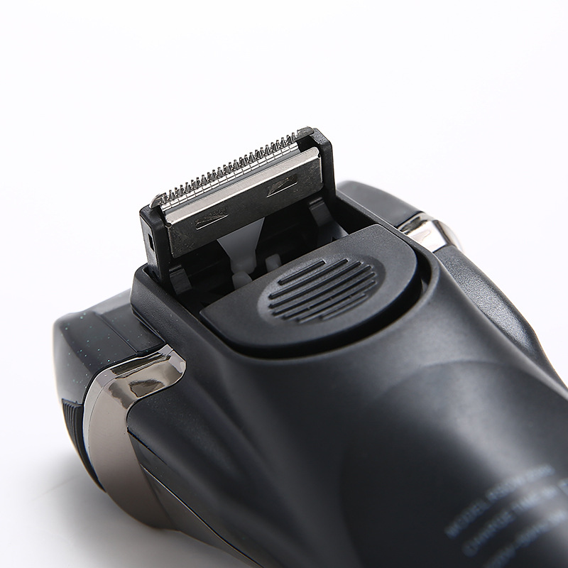 Afeitadora eléctrica recargable para hombre, con recortador desplegable, venta al por mayor del fabricante.