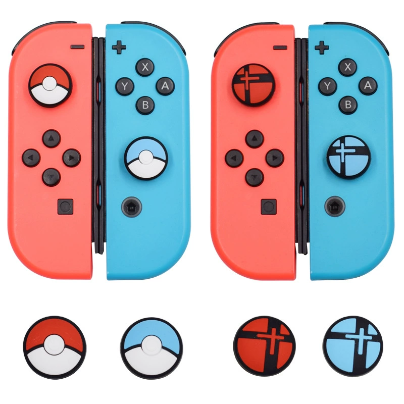 Чехлы на стики (Nintendo Switch) силиконовые 3D накладки на кнопки, милые персонажи