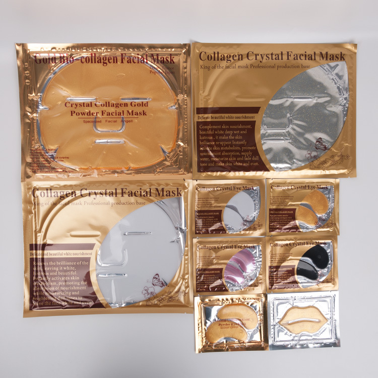 Máscara de oro 24K elevación transfronteriza colágeno máscara de oro fábrica en stock al por mayor