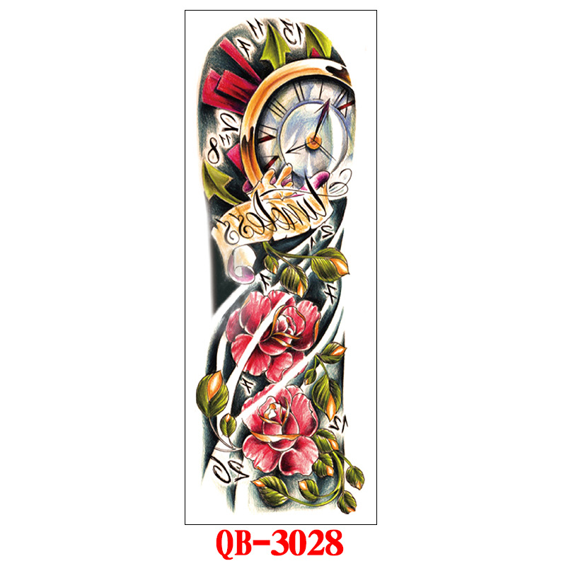 Suministro directo de fábrica pegatinas de tatuaje de brazo completo imagen grande tatuaje pegatinas flor brazo tatuaje pegatinas tatuaje