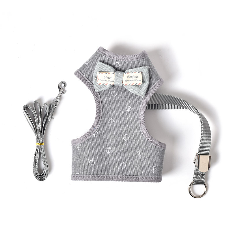 Directo de fábrica correa para mascotas gato y perro correa ajustable para el pecho pequeño perro suministros para mascotas perro caminando artefacto