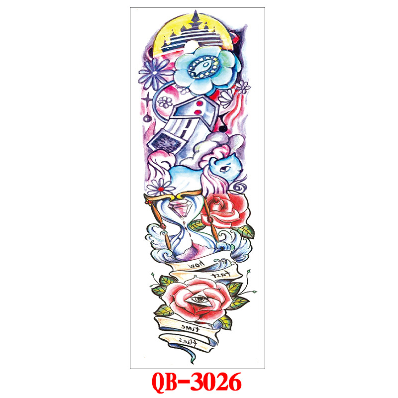Suministro directo de fábrica pegatinas de tatuaje de brazo completo imagen grande tatuaje pegatinas flor brazo tatuaje pegatinas tatuaje