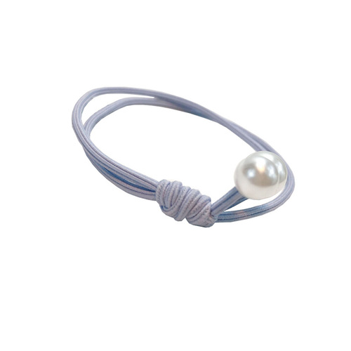 Japanese and Korean basic base small fresh pearl headband hair accessories knotted hair rubber band hair band hair rope for women