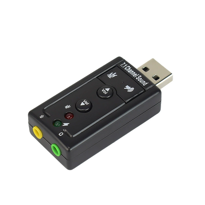 Производитель поставляет USB звуковую карту USB7.1 звуковая карта компьютер USB звуковая карта портативный компьютер звуковая карта