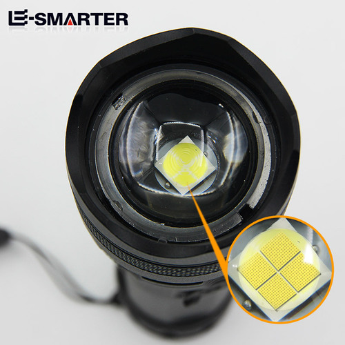 Cross-border outdoor lighting P50 strong light long-range flashlight telescopic zoom USB charging camping riding multi-function