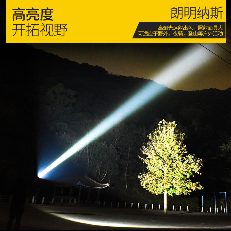 Fábrica al por mayor nueva langminas 383 mini hogar acampar al aire libre impermeable fuerte luz iluminación linterna