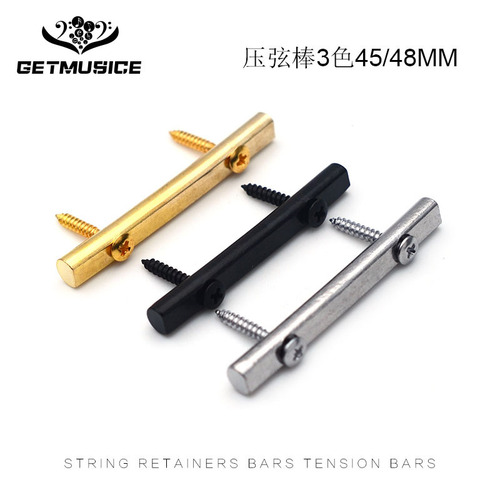 Guitar accessories electric guitar string bar electric guitar metal headstock string bar string bar 45/48MM black gold chrome