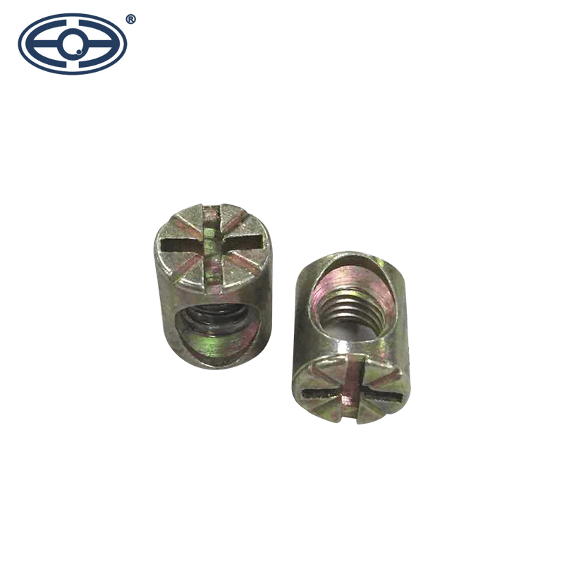 批发 锌合金刺母 横孔螺母链接件 米字6×12