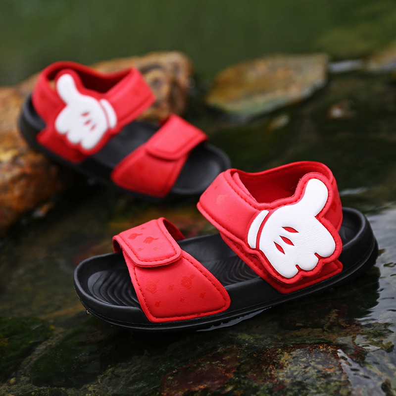 2023 Sandalias de verano para niños nuevos zapatos de playa transpirables para bebés Sandalias para niños pequeños zapatos para niños de fondo suave zapatos deportivos para niños pequeños