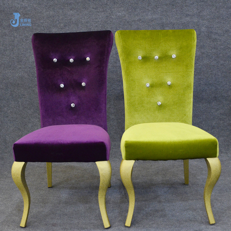 Fábrica al por mayor estilo chino como silla de madera-comedor suave silla trasera Silla de banquete de hotel reunión Silla de tela
