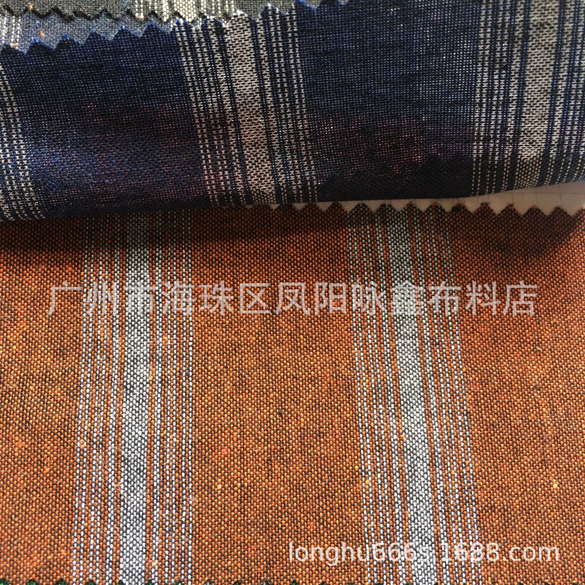 现货供应 仿麻色织青年布 色织条子青年布 涤棉色织条子 涤棉色织