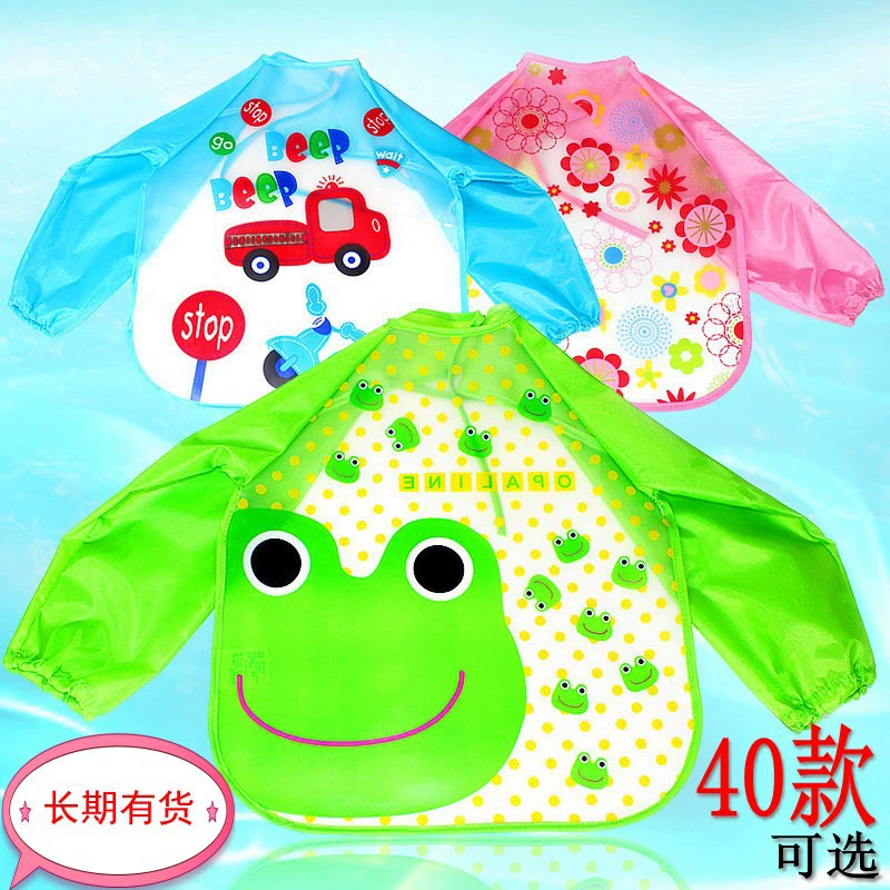 Фабрика детского детского плащи EVA обратная одежда Водонепроницаемый одноразовый рисовый нагрудник фартук живопись одежда
