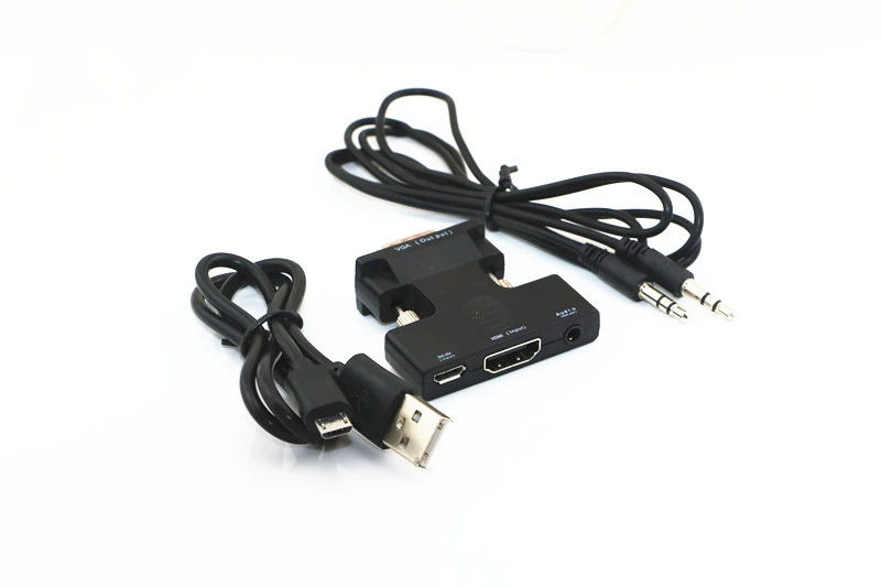 Новая поставка HDMI к VGA переходник с аудио, конвертер 1080p3d, HDMI VGA