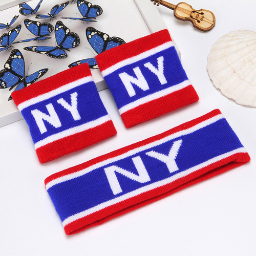 Set of 3 Personalized Headbands for Yoga, Street Dance, and Performance - Embroidered Text Fashion Headbands for Sports and Exercise - Popular in Europe and America