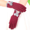 Keep warm gloves, warm street set, velvet demi-season roly-poly doll