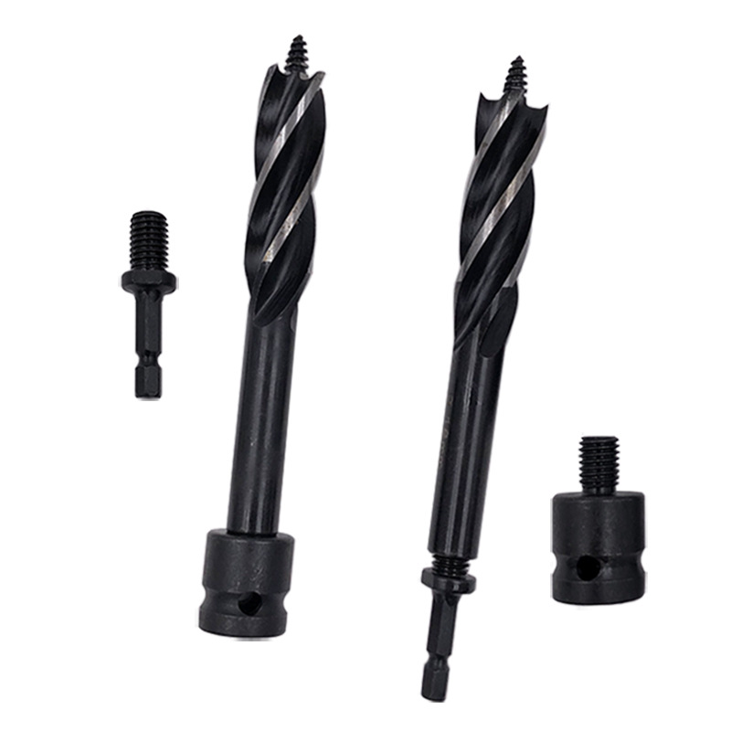 Electric wrench hole opener woodworking door lock colo drill electric wrench electric drill adapter colo drill three-piece set