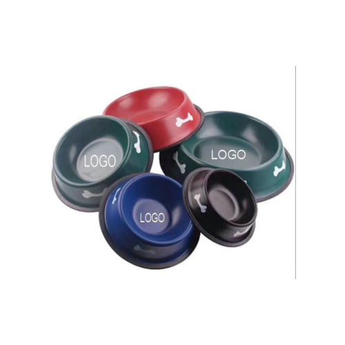 Pet Supplies Stainless Steel Dog Bowl Teddy Golden Retriever Dog Feeding Bowl Large Size In Stock Wholesale Non-slip Pet Bowl