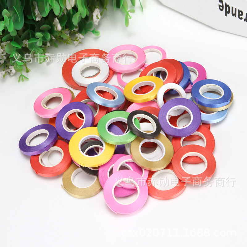 10 m globo cinta de plástico cinta de vacaciones fiesta de cumpleaños tire de la bandera cinta globo accesorios decoración de la boda tira de tirón