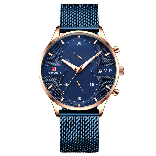Reward casual quartz watch men's sports watch cross-border European and American business new 5-hand chronograph men's watch