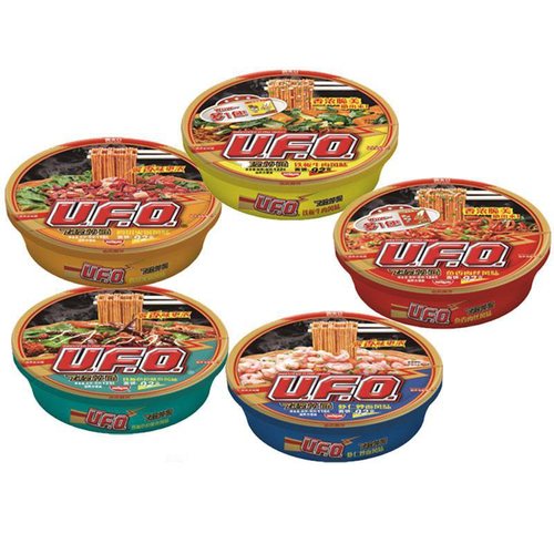 Nissin UFO UFO fried noodles dry noodles instant cup noodles ready-to-eat brewed noodles instant noodles snacks whole box wholesale