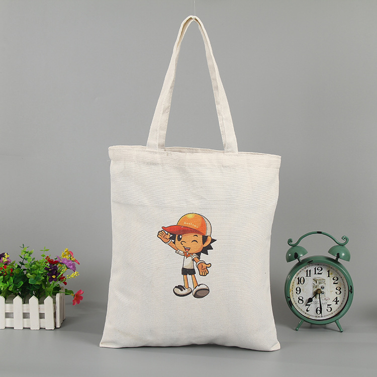 新款时尚帆布袋定 做学生单肩斜挎手提袋空白棉布布袋定 制logo