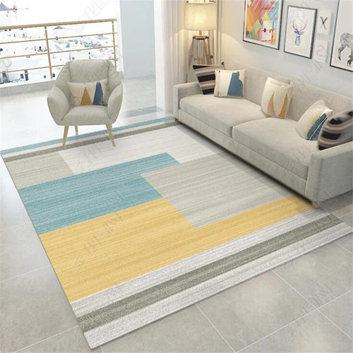 Nordic modern minimalist style carpet living room geometric sofa coffee table mat bedroom bedside home carpet washable