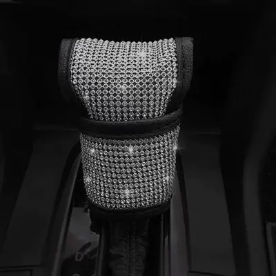 Seat belt shoulder pad Diamond-Encrusted Handbrake Cover Gear Cover - shift-sleeve