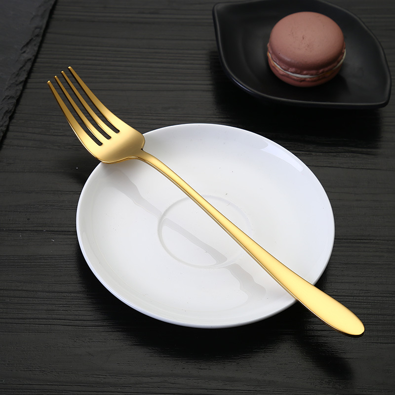 304 cucharas de acero inoxidable tenedor de estilo coreano, cubiertos de comida occidental, cocina de grano de alimentos, pequeño ayudante