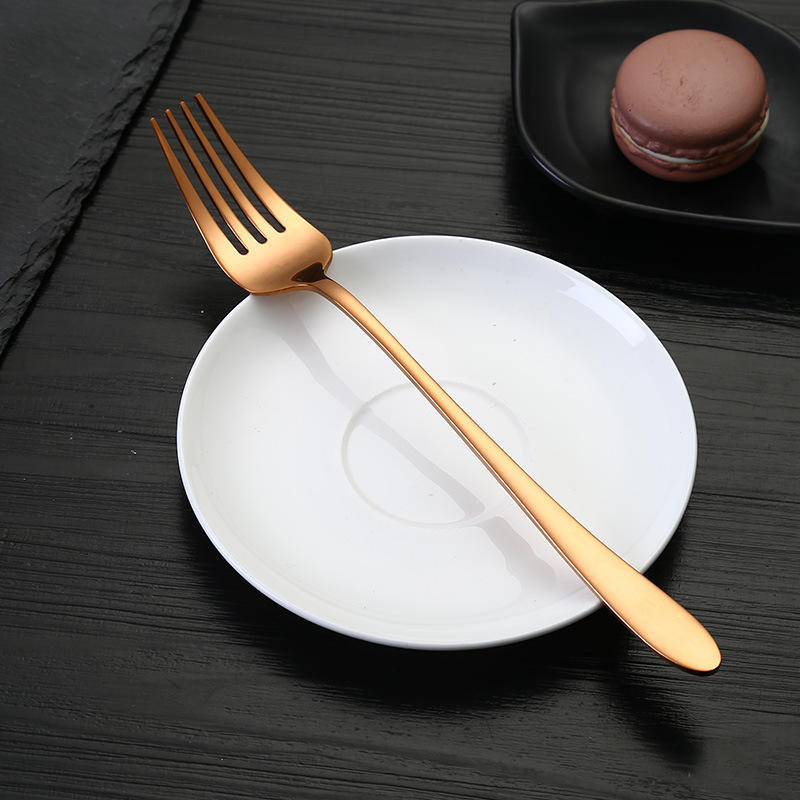 304 cucharas de acero inoxidable tenedor de estilo coreano, cubiertos de comida occidental, cocina de grano de alimentos, pequeño ayudante