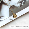 Brand accessory, fashionable retro metal coins, necklace, European style, wholesale