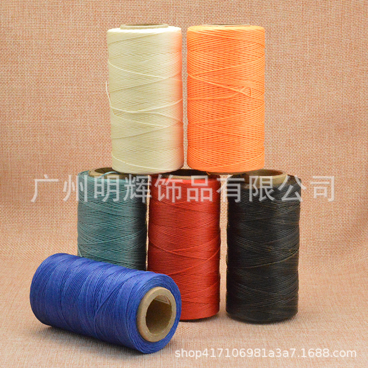现货批发手缝扁蜡线皮具皮革线箱包鞋手工涤纶蜡线扁线鞋底线