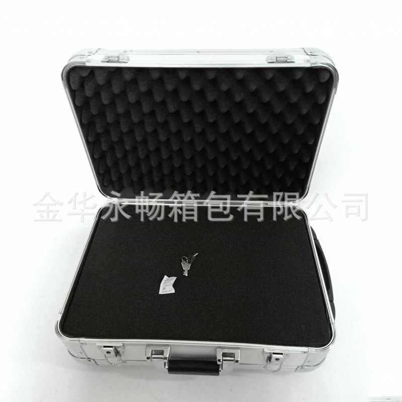 铝合金拉杆移动工具箱铝制多功能收纳工具箱防震仪器工具铝箱